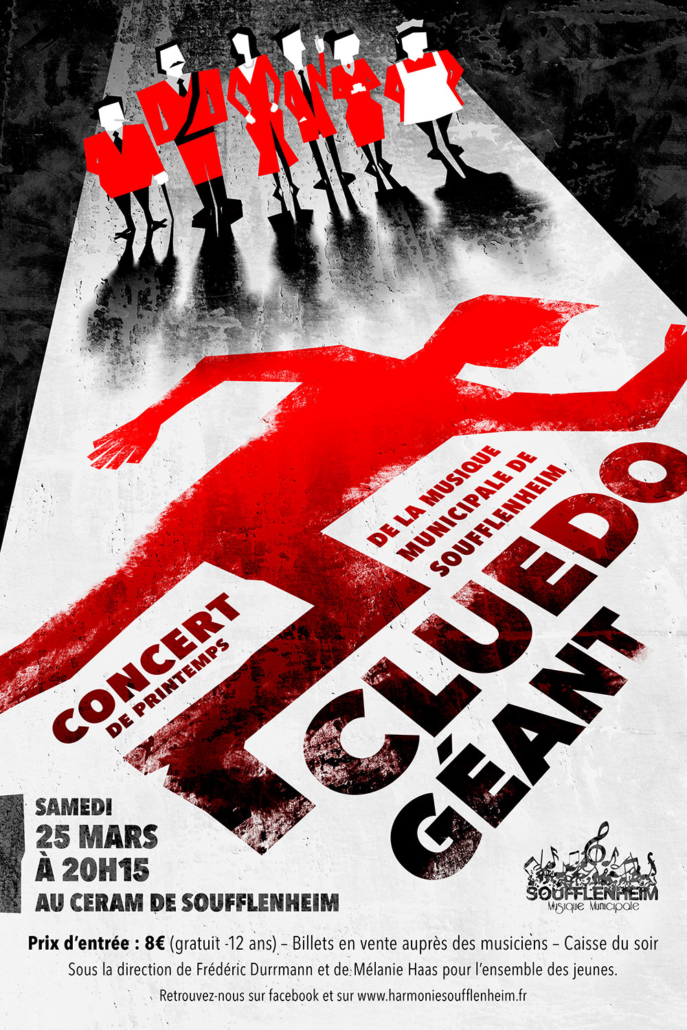 Affiche Concert de Printemps : Cluedo Géant
